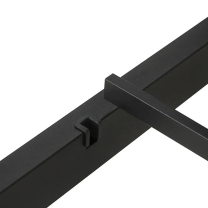 Artiss Bed Frame Double Size Metal Base Mattress Platform Foundation Black PAULA - Mekamart Australia