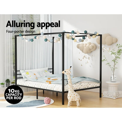 Artiss Bed Frame Queen Size Metal Bed Frame POCHY - Mekamart Australia