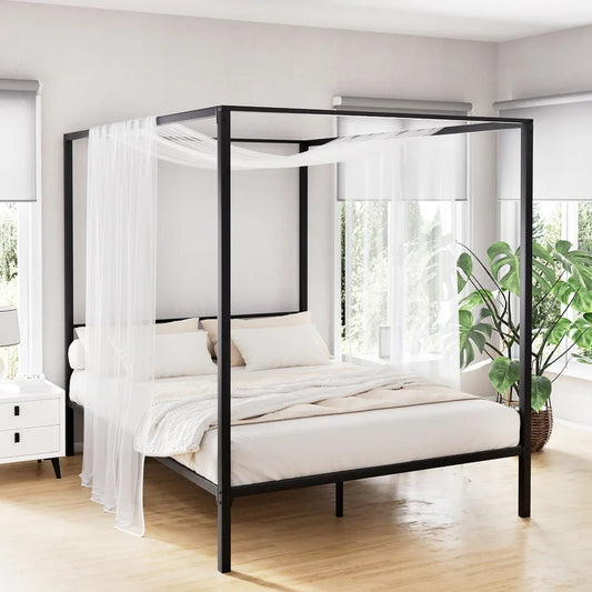 Artiss Bed Frame Queen Size Metal Bed Frame POCHY - Mekamart Australia