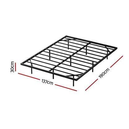 Artiss Double Bed Frame,Floating Metal Bed Frame with Smart LED Lights - Sturdy Metal Platform Bed Base, Silent Design, Tool-Free Assembly, 300KG Capacity for Home/Hotel/Master Bedroom - Mekamart Australia