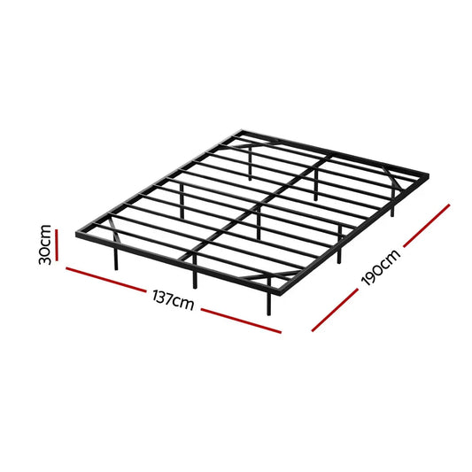Artiss Double Bed Frame,Floating Metal Bed Frame with Smart LED Lights - Sturdy Metal Platform Bed Base, Silent Design, Tool-Free Assembly, 300KG Capacity for Home/Hotel/Master Bedroom - Mekamart Australia