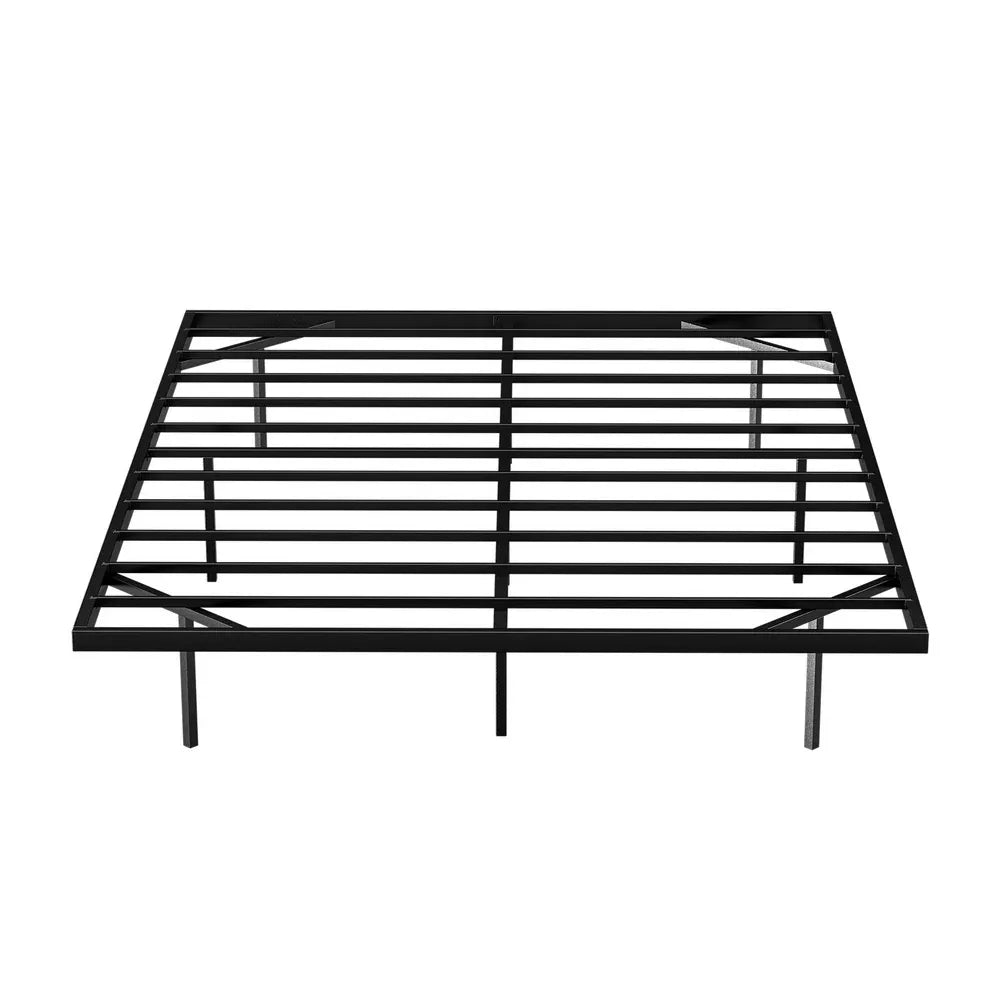 Artiss Double Bed Frame,Floating Metal Bed Frame with Smart LED Lights - Sturdy Metal Platform Bed Base, Silent Design, Tool-Free Assembly, 300KG Capacity for Home/Hotel/Master Bedroom - Mekamart Australia