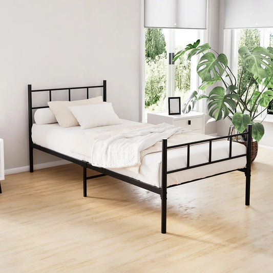 Artiss Bed Frame Single Metal Bed Frame SOL - Mekamart Australia