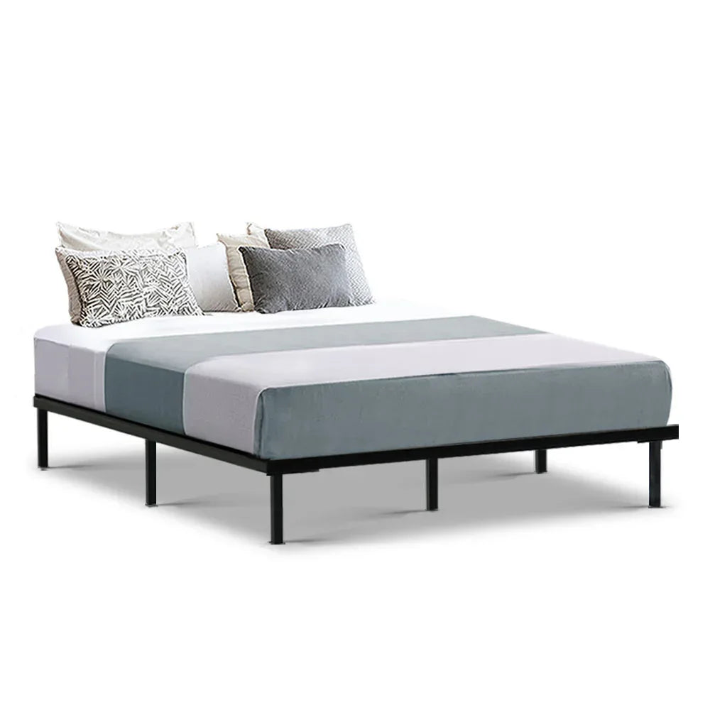 Artiss Bed Frame Queen Size Metal Bed Frame TED - Mekamart Australia