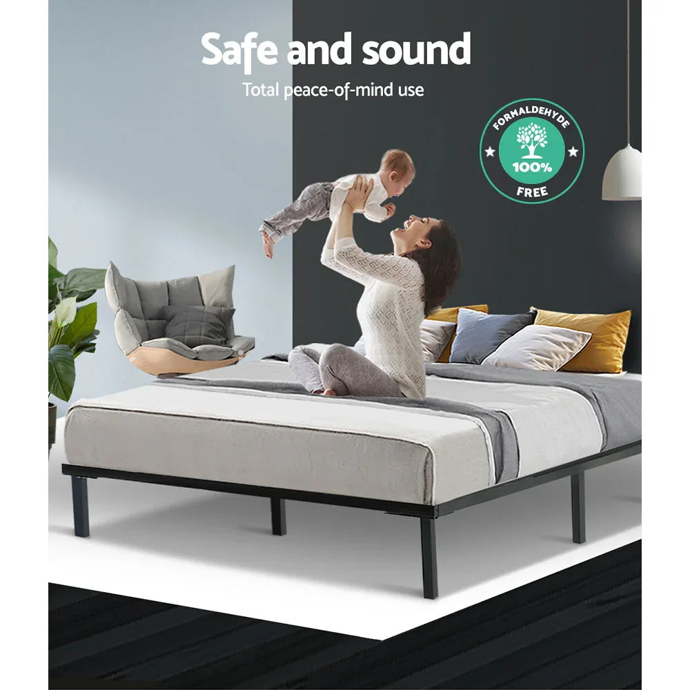 Artiss Bed Frame Queen Size Metal Bed Frame TED - Mekamart Australia