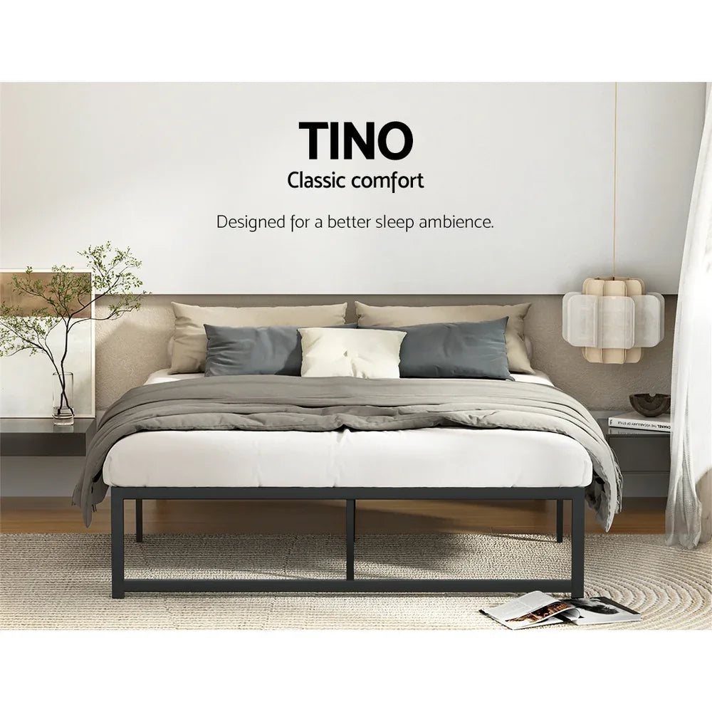 Artiss Bed Frame Double Size Metal Bed Frame TINO - Mekamart Australia
