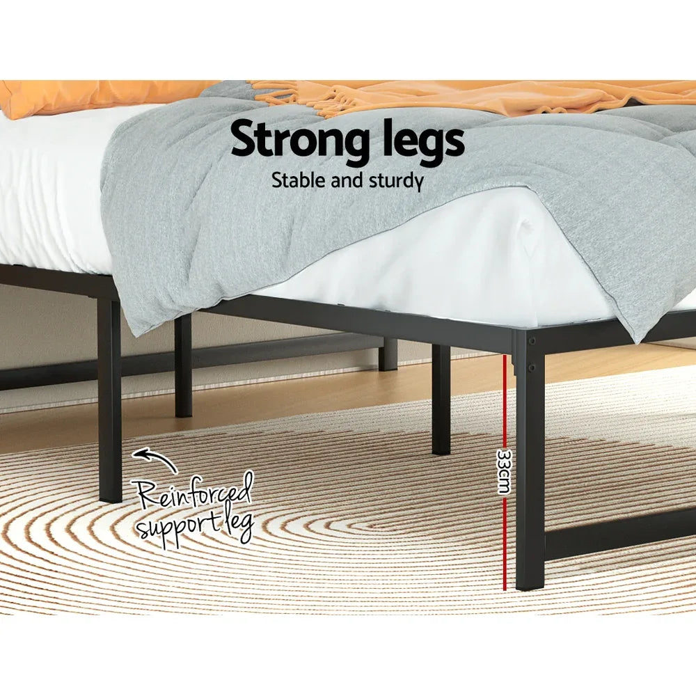 Artiss Bed Frame Double Size Metal Bed Frame TINO - Mekamart Australia