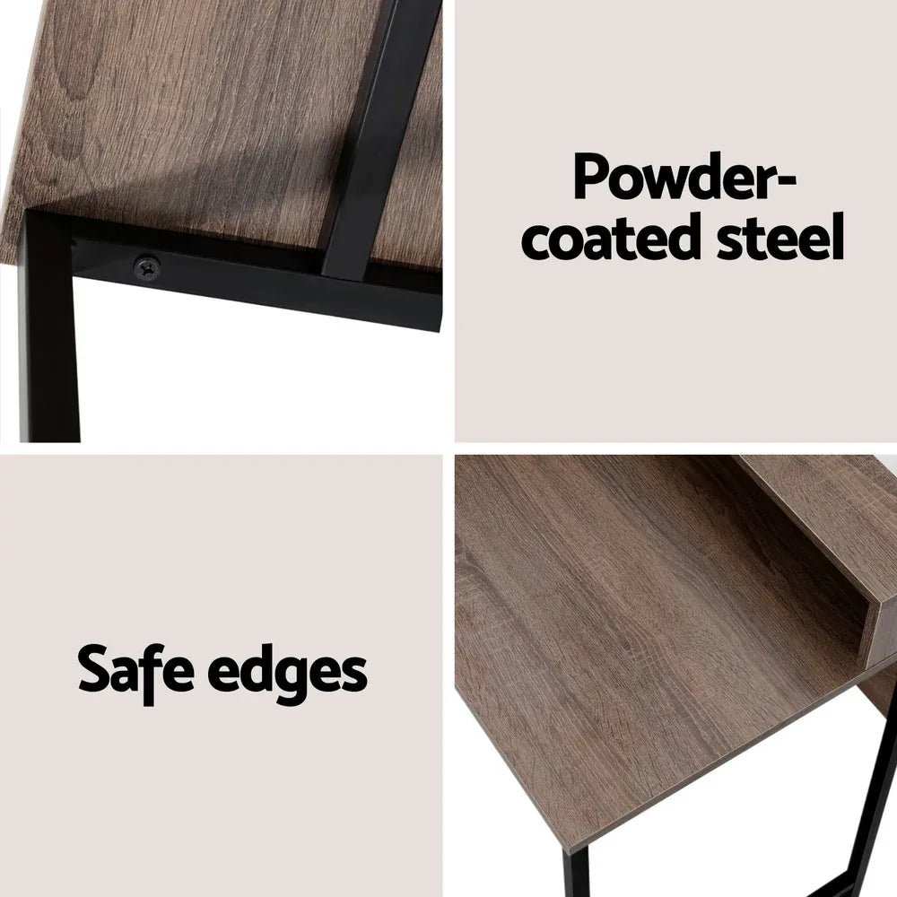 Artiss Computer Desk Shelf Oak 100CM - Mekamart Australia