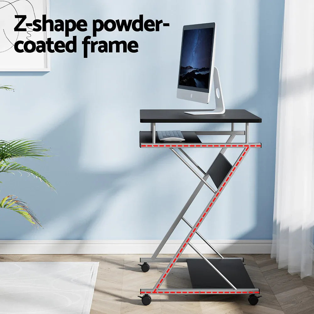 Artiss Computer Desk Keyboard Tray Shelf Black 60CM - Mekamart Australia
