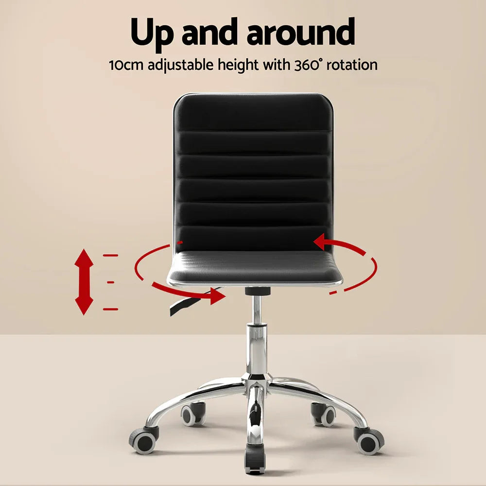 Artiss Computer Desk Office Chair Set Desks with Keyboard Shelf Try Black - Mekamart Australia