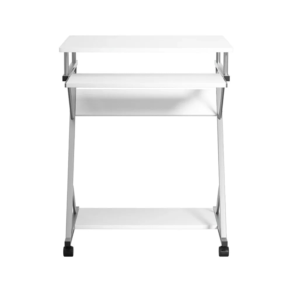 Artiss Computer Desk Keyboard Tray Shelf White 60CM - Mekamart Australia