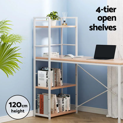 Artiss Computer Desk Shelf Oak 120CM - Mekamart Australia