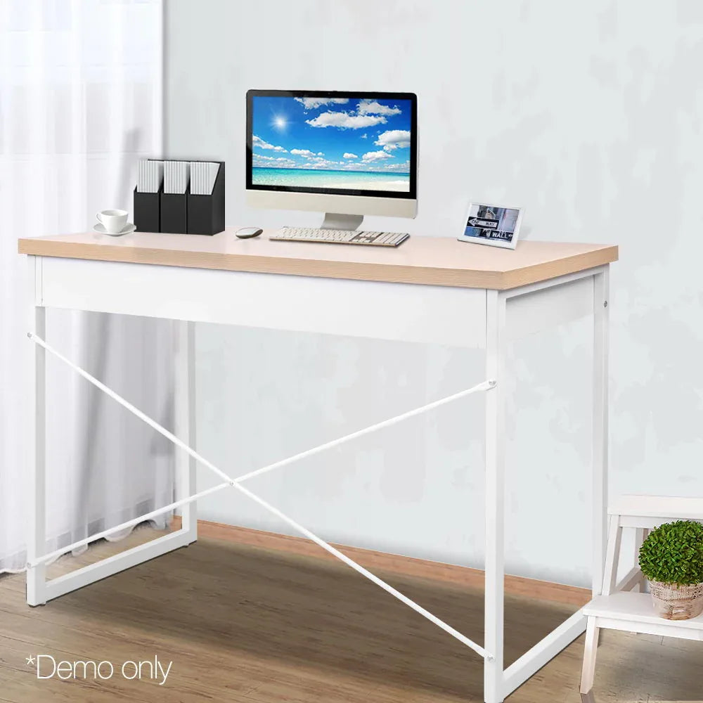 Artiss Computer Desk Drawer Storage Oak 100CM - Mekamart Australia