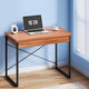 Artiss Computer Desk Drawer Storage Walnut 100CM - Mekamart Australia
