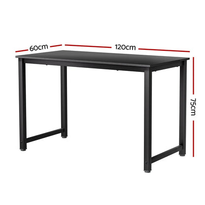 Artiss Computer Desk Home Office Study Table Black 120CM - Mekamart Australia