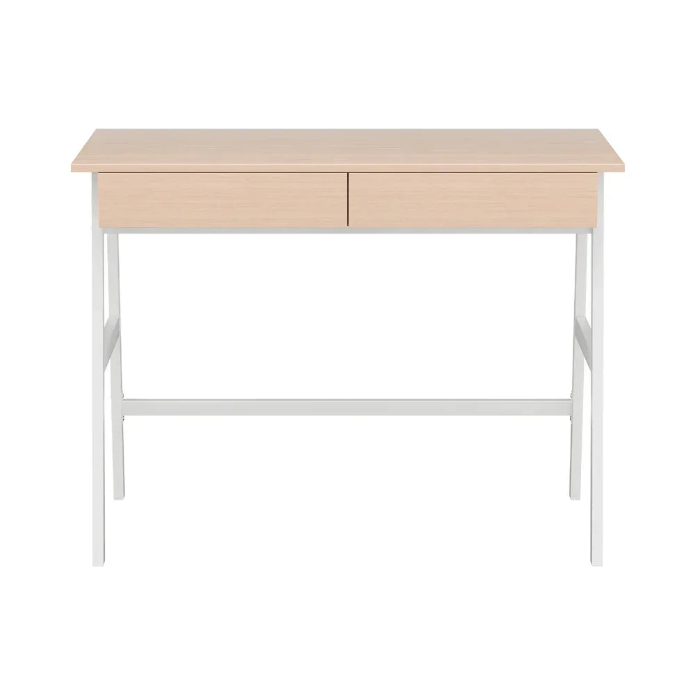 Artiss Computer Desk Drawer Cabinet Oak 100CM - Mekamart Australia