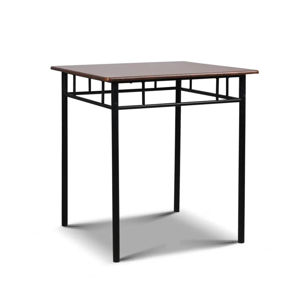 Artiss Dining Table And Chairs Set fo 3 Walnut - Mekamart Australia