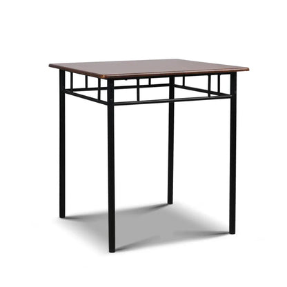 Artiss Dining Table And Chairs Set fo 3 Walnut - Mekamart Australia