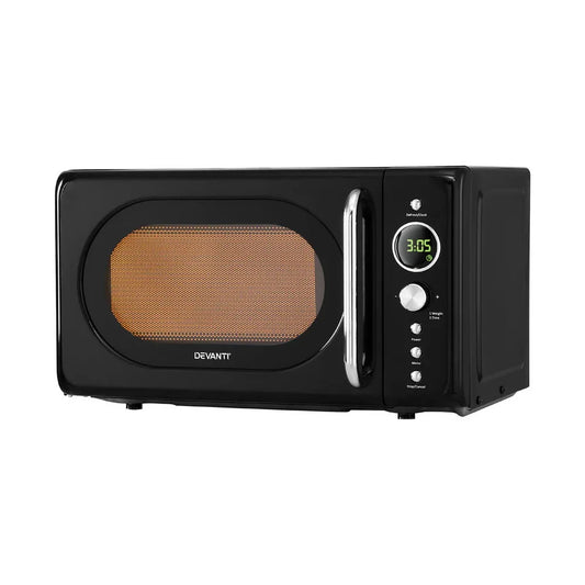 Devanti 20L Microwave Oven 700W Black - Mekamart Australia