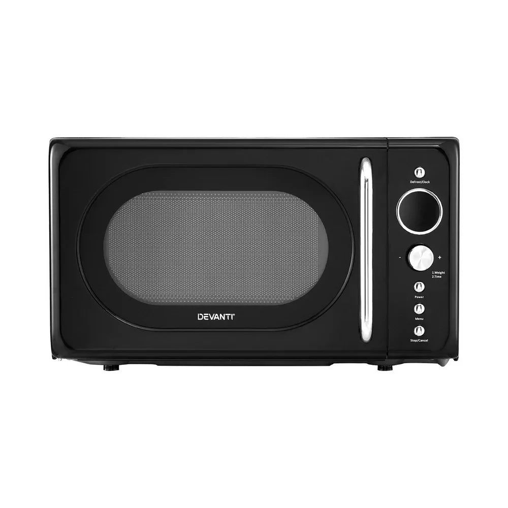 Devanti 20L Microwave Oven 700W Black - Mekamart Australia