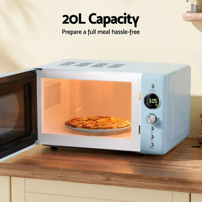 Devanti 20L Microwave Oven 800W Blue - Mekamart Australia