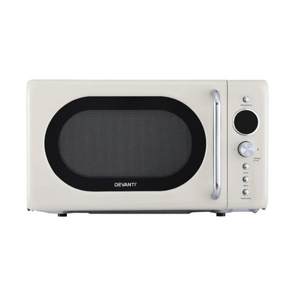 Devanti 20L Microwave Oven 700W Cream - Mekamart Australia