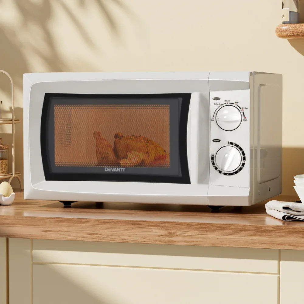 Devanti 20L Microwave Oven 800W White - Mekamart Australia