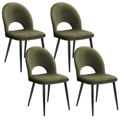 Artiss Dining Chairs Set of 4 Velvet Hollow Green - Mekamart Australia