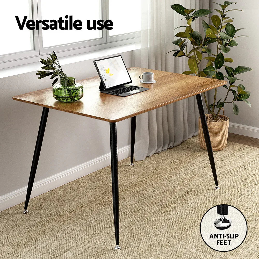Artiss Dining Table 4 Seater Kitchen Cafe Wooden Table Rectangular 120CM - Mekamart Australia