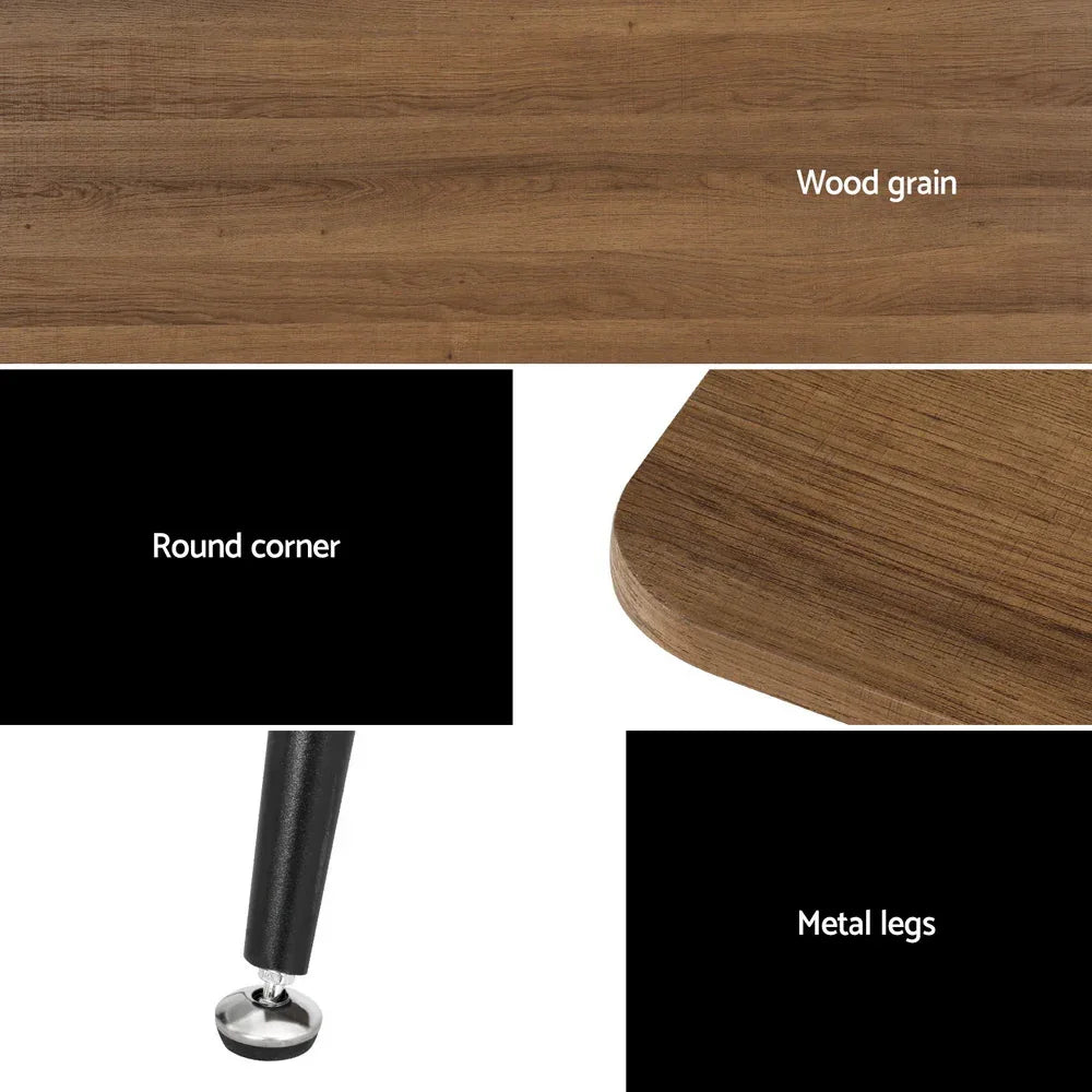Artiss Dining Table 4 Seater Kitchen Cafe Wooden Table Rectangular 120CM - Mekamart Australia