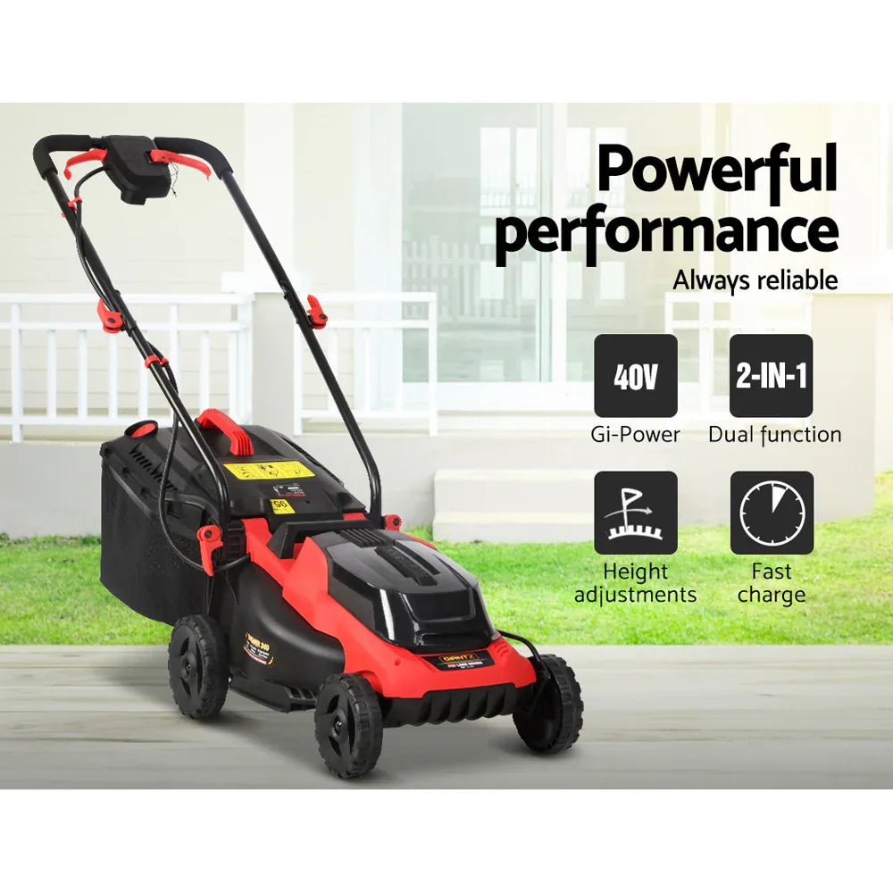 Giantz Lawn Mower Cordless 40V Battery Electric Lawnmower 34cm Width - Mekamart Australia