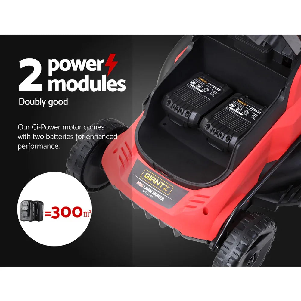 Giantz Lawn Mower Cordless 40V Battery Electric Lawnmower 34cm Width - Mekamart Australia