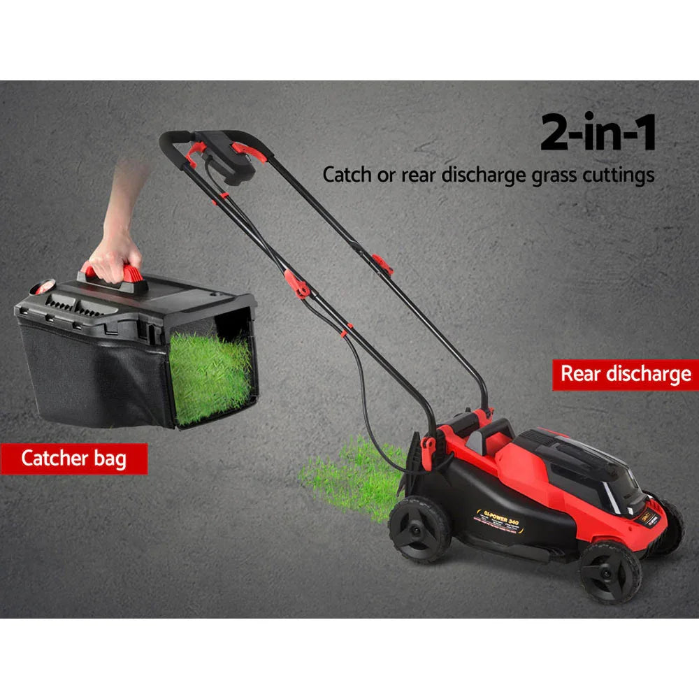 Giantz Lawn Mower Cordless 40V Battery Electric Lawnmower 34cm Width - Mekamart Australia