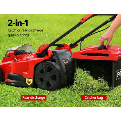 Giantz Lawn Mower 37cm Cutting Width Cordless 40V Electric Lawnmower - Mekamart Australia