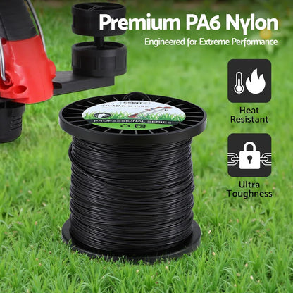 Giantz 100M Whipper Snipper Trimmer Line 2.4mm Star Nylon String Cord Black - Mekamart Australia