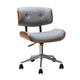 Artiss Wooden Office Chair Fabric Seat Grey - Mekamart Australia
