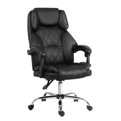 Artiss Executive Office Chair Leather Recliner Black - Mekamart Australia