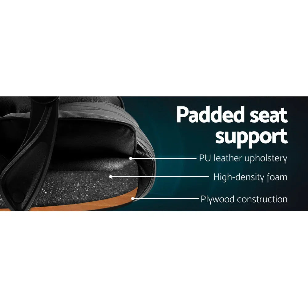 Artiss Executive Office Chair Leather Recliner Black - Mekamart Australia