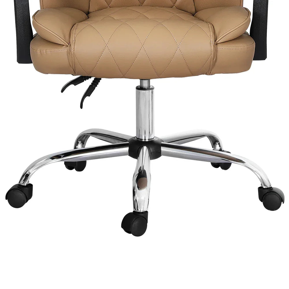 Artiss Executive Office Chair Leather Recliner Espresso - Mekamart Australia