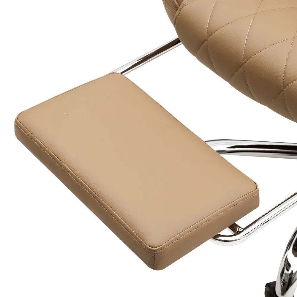 Artiss Executive Office Chair Leather Footrest Espresso - Mekamart Australia