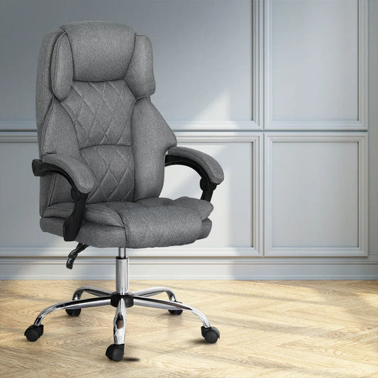 Artiss Executive Office Chair Recliner Grey - Mekamart Australia