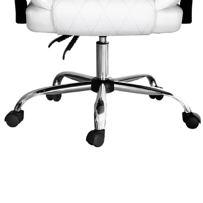 Artiss Executive Office Chair Leather Recliner White - Mekamart Australia