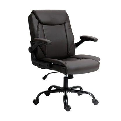 Artiss Executive Office Chair Mid Back Brwon - Mekamart Australia