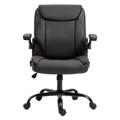 Artiss Executive Office Chair Mid Back Brwon - Mekamart Australia