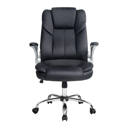Artiss Executive Office Chair Leather Tilt Black - Mekamart Australia