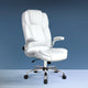 Artiss Executive Office Chair Leather Tilt White - Mekamart Australia