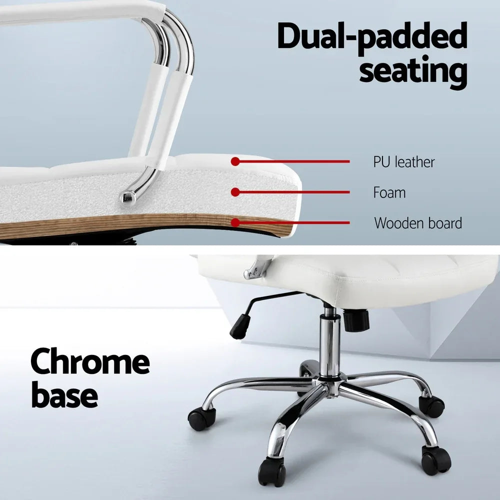 Artiss Office Chair Seat PU Work Computer Desk Chairs - Mekamart Australia