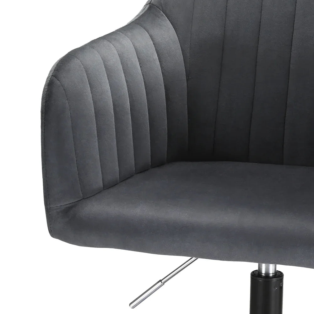 Artiss Office Chair Velvet Seat Dark Grey - Mekamart Australia