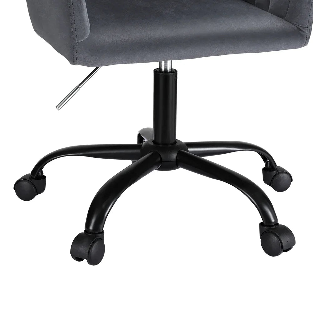 Artiss Office Chair Velvet Seat Dark Grey - Mekamart Australia