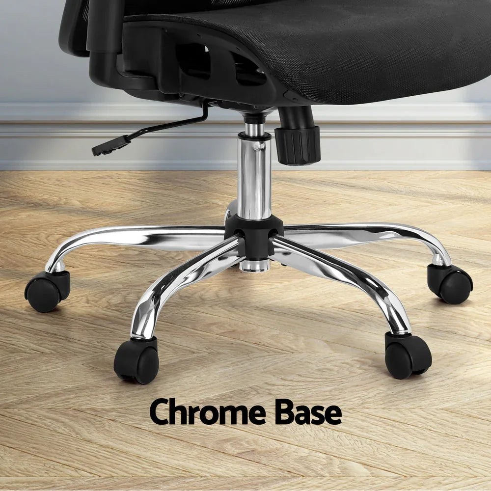 Artiss Ergonomic Office Chair Recline Black - Mekamart Australia